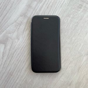 5/$15 Iphone 11 Black Faux Leather Flip Phone Case with Wallet Screen Protector